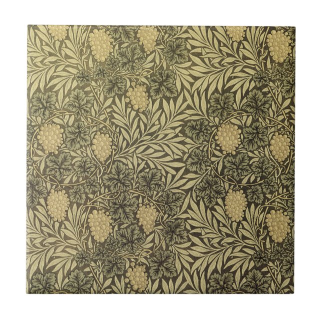 William Morris Design #12 Tile (Front)