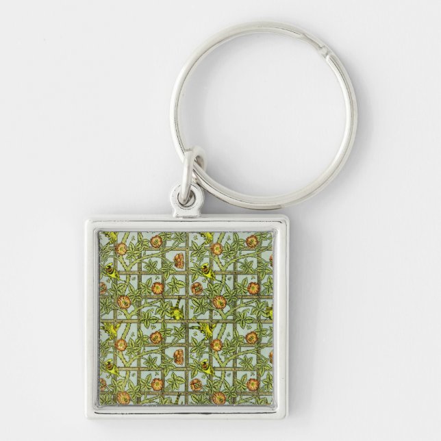 William Morris Design #5 Key Ring (Front)