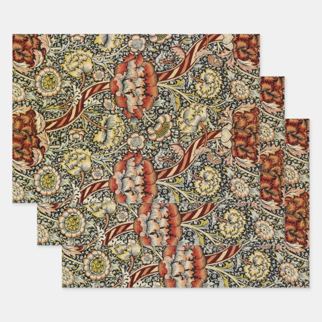 William Morris Design #9 Wrapping Paper Sheet (Set)