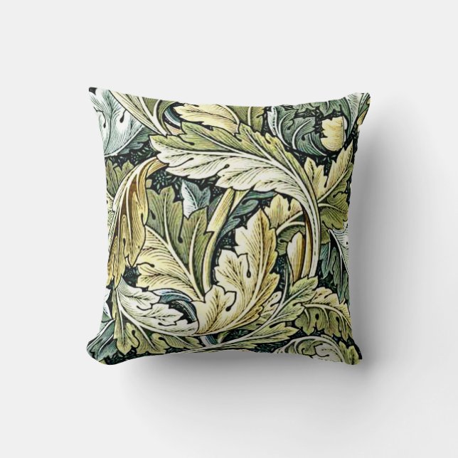 William Morris design: Acanthus leaf pattern Cushion (Front)