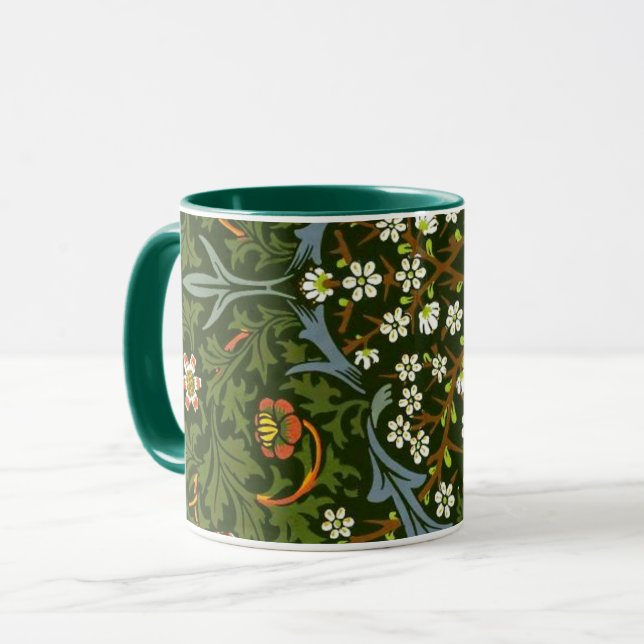 William Morris Design, Blackthorn, Mug (Front Left)