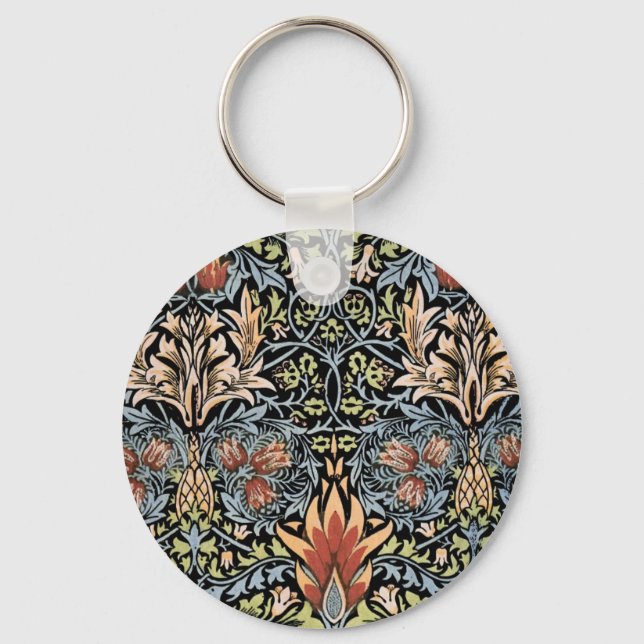 William Morris Design Key Ring (Front)