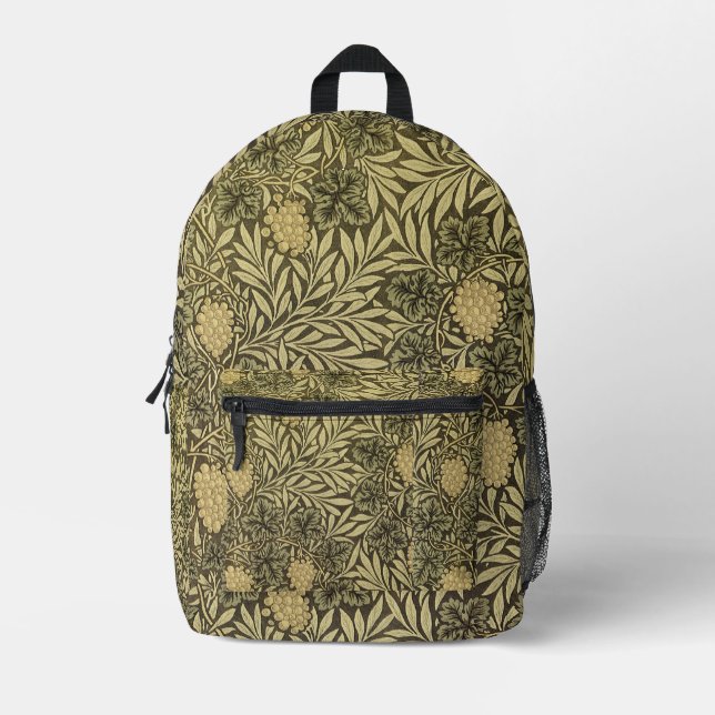 William Morris Design No. 12 Printed Backpack (Front)