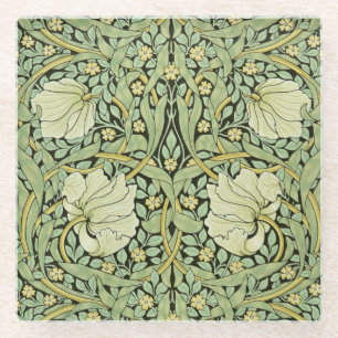 William Morris design, Pimpernel,  Glass Coaster