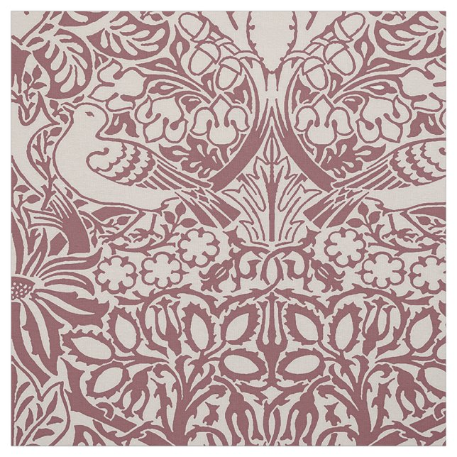 William Morris' Dove and Rose, Antique Rose Colour Fabric (Swatch)