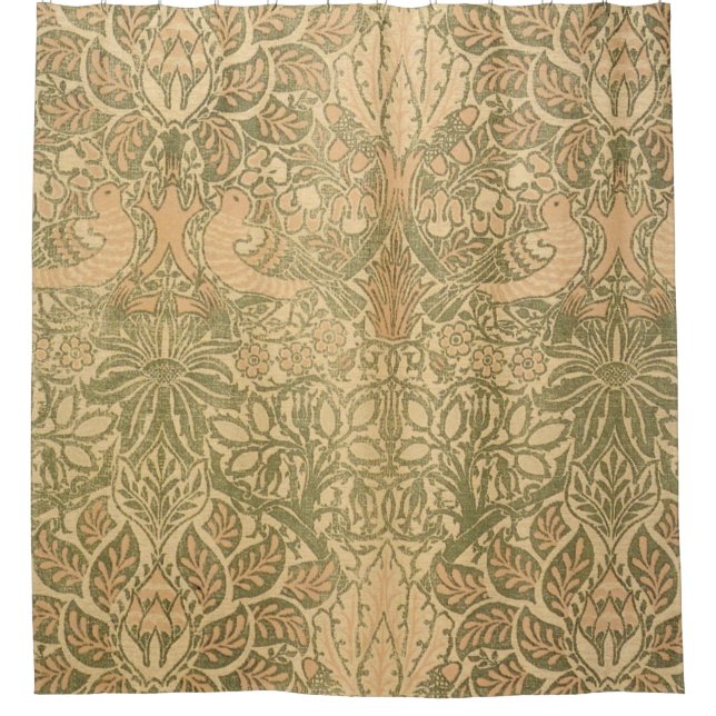 William Morris Dove And Rose Textile 1879 Shower Curtain (Front)