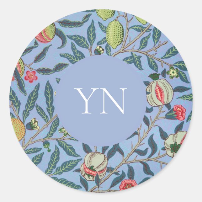 WILLIAM MORRIS ENVELOPE SEAL POMEGRANATE PATTERN (Front)