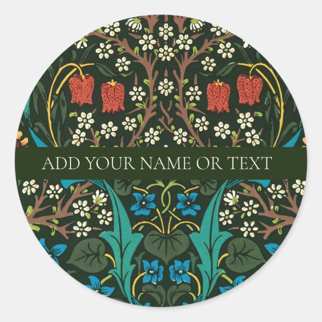 WILLIAM MORRIS ENVELOPE SEAL WITH TULIP PATTERN (Front)