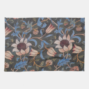 William Morris Evenlode Pattern: Vintage Moody Tea Towel