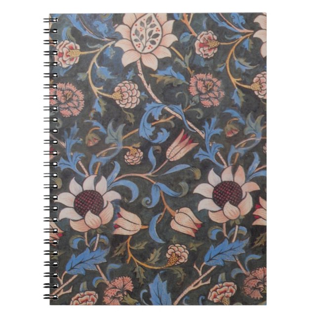 William Morris Evenlode Textile Floral Art Notebook (Front)