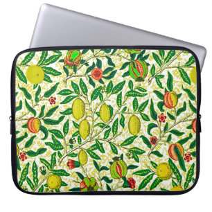 William Morris Exotic Fruit, Lemon Yellow  Laptop Sleeve