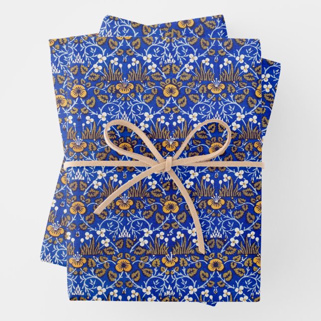 William Morris, Eyebright Wrapping Paper Sheet (In situ)