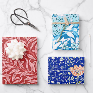 William Morris famous patterns Wrapping Paper Sheet