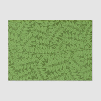 William Morris Fern Nature Decoupage Paper Green 
