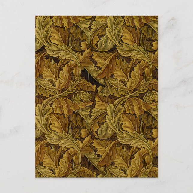 William Morris Fine Floral Wallpaper Pattern Postcard (Front)
