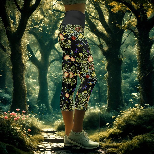 William Morris Floral Capri Leggings (Creator Uploaded)