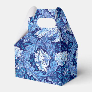 William Morris Floral, Cobalt Blue and White Favour Box