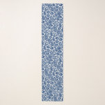 William Morris Floral Damask, Cobalt Blue on White Scarf<br><div class="desc">Long scarf in a vintage William Morris floral damask pattern,  digitally enhanced and coloured,  in deep cobalt blue on a white background</div>