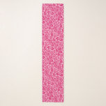William Morris Floral Damask, Fuchsia and Pink  Scarf<br><div class="desc">Long scarf in a vintage William Morris floral damask pattern,  digitally enhanced and coloured,  in deep fuchsia pink on a pastel pink background</div>