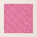 William Morris Floral Damask, Fuchsia and Pink  Scarf<br><div class="desc">Square scarf in a vintage William Morris floral damask pattern,  digitally enhanced and coloured,  in deep fuchsia pink on a pastel pink background</div>
