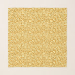 William Morris Floral Damask, Mustard Yellow  Scarf<br><div class="desc">Square scarf in a vintage William Morris floral damask pattern,  digitally enhanced and coloured,  in light mustard yellow on a mustard gold background</div>