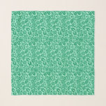 William Morris Floral Damask, Turquoise and Aqua  Scarf<br><div class="desc">Square scarf in a vintage William Morris floral damask pattern,  digitally enhanced and coloured,  in soft turquoise on a pastel aqua background</div>