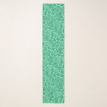 William Morris Floral Damask, Turquoise and Aqua  Scarf<br><div class="desc">Long scarf in a vintage William Morris floral damask pattern,  digitally enhanced and coloured,  in soft turquoise on a pastel aqua background</div>