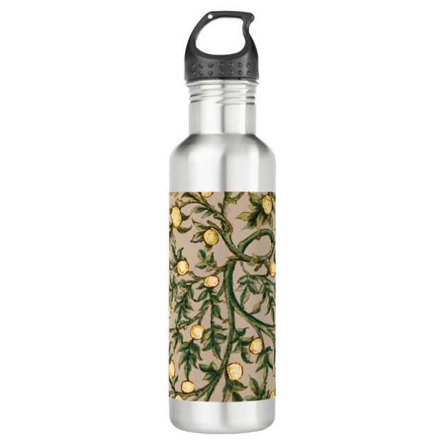 William Morris Floral Fruit Garden Flower Classic 710 Ml Water Bottle (Front)