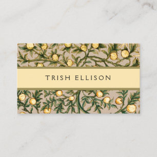 William Morris Floral Fruit Garden Flower Classic Business Card