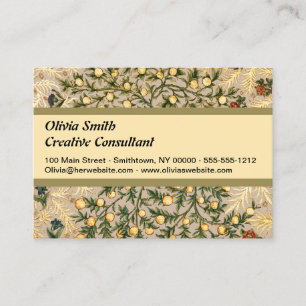 William Morris Floral Fruit Garden Flower Classic Business Card