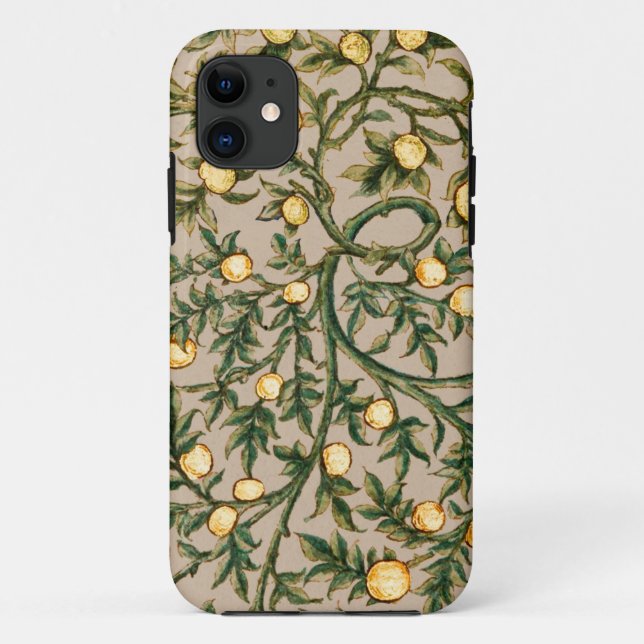 William Morris Floral Fruit Garden Flower Classic Case-Mate iPhone Case (Back)