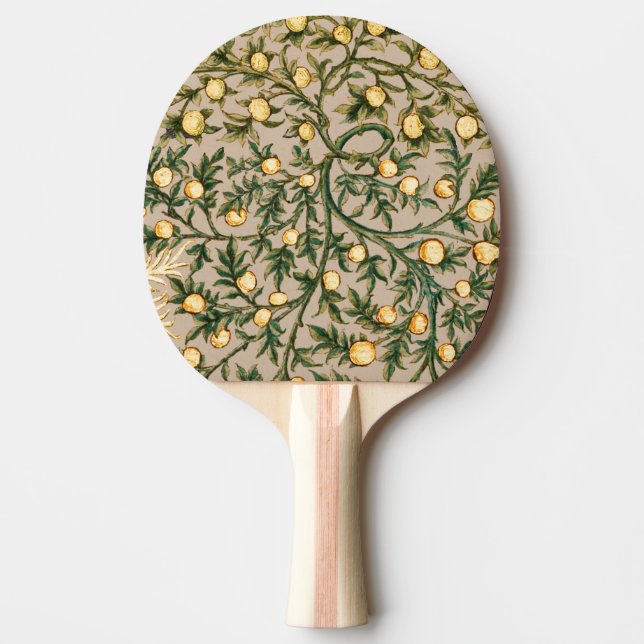 William Morris Floral Fruit Garden Flower Classic Ping Pong Paddle (Front)