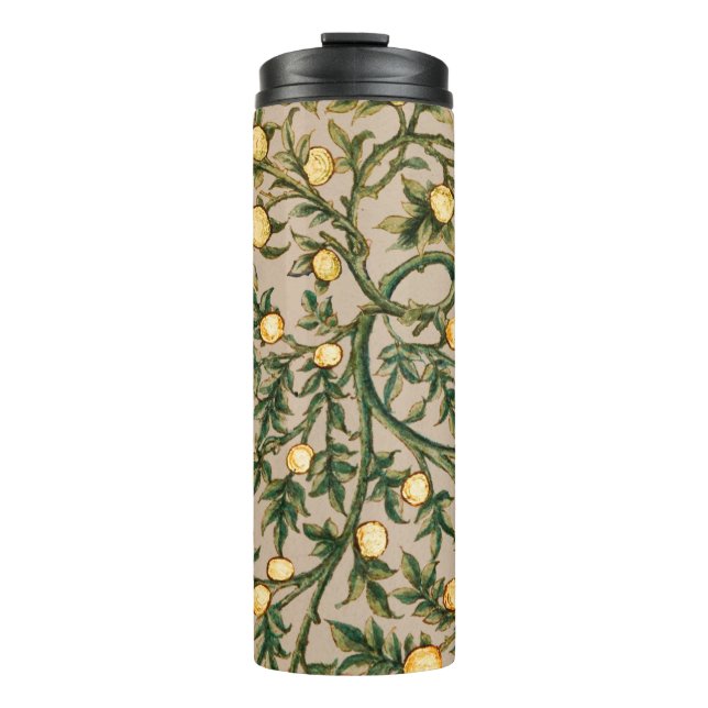 William Morris Floral Fruit Garden Flower Classic Thermal Tumbler (Front)