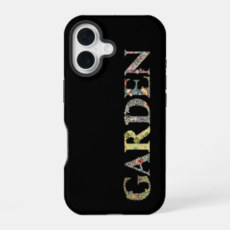 William Morris Floral Garden Motto and Frame iPhone 16 Case