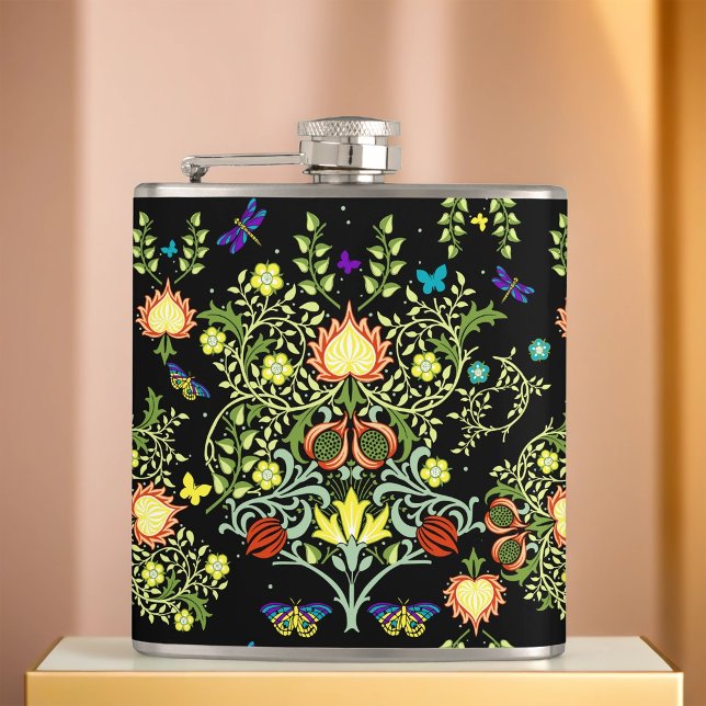 William Morris Floral Hip Flask (Creator Uploaded)