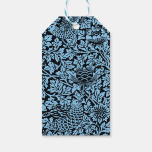 William Morris Floral Pattern Bird Anenome Gift Tags