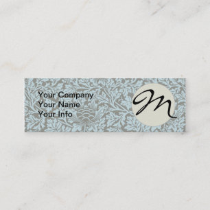 William Morris Floral Pattern Bird Anenome Mini Business Card
