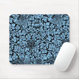 William Morris Floral Pattern Bird Anenome Mouse Pad