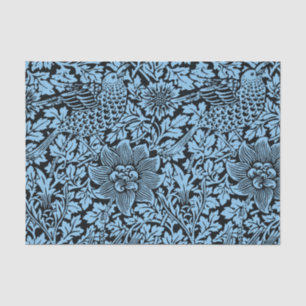 William Morris Floral Pattern Bird Anenome Tissue Paper