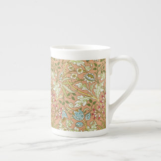 William Morris Floral Pattern Flowers Pink Blue Bone China Mug