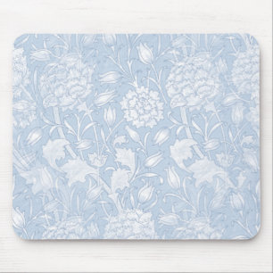 William Morris Floral Pattern in Blue Mouse Pad