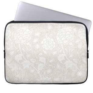 William Morris Floral Pattern in Sepia  Laptop Sleeve
