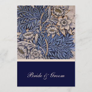 William Morris Floral Pattern Wedding Invitation