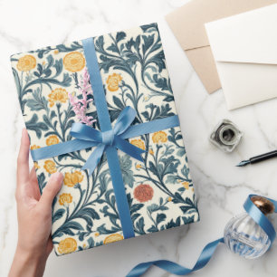 William Morris Floral Pattern Wrapping Paper
