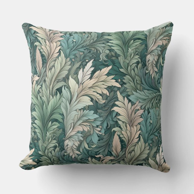 William Morris  Floral Patterned Cushion (Front)
