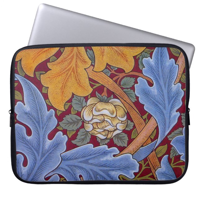 William Morris Floral Wallpaper Pattern Laptop Sleeve (Front)