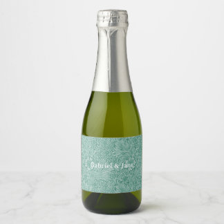 William Morris Floral Wallpaper Sparkling Wine Label