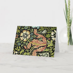 William Morris Flower design Card