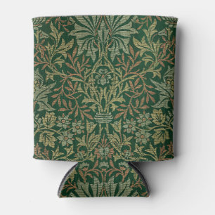 William Morris Flower Garden-Greens Can Cooler