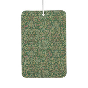 William Morris Flower Garden-Greens Car Air Freshener